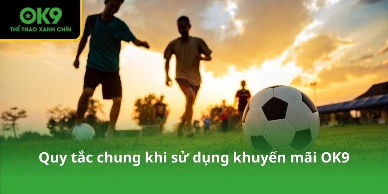 Quy tắc chung khi sử dụng khuyến mãi OK9
